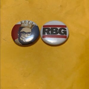 RBG set 2 pins fun gift idea collectible 1”